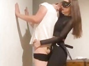 strap-on, anal, avsugning, deepthroat, bdsm, slav, slyna, femdom