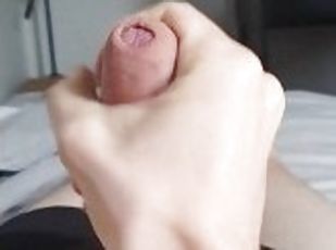 amatør, blowjob, stor-pikk, tenåring, handjob, cum, alene, virkelig, pikk