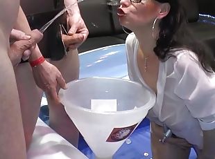 lunettes, fête, pisser, milf, hardcore, allemand, gangbang, fétiche, humide, alcool