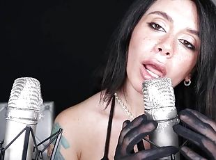 ASMR ear licking