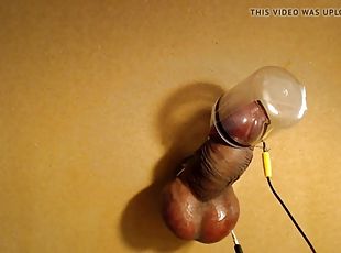 Subject L2s cock estim milking and cum collection