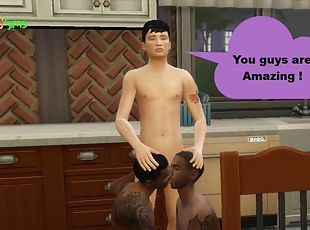 masturbation, amateur, anal, fellation, ejaculation-sur-le-corps, ébène, gay, branlette, black, trio