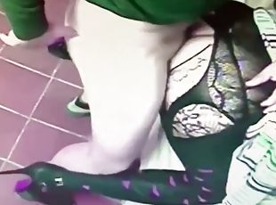 Crossdresser fucked in doggy style