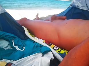 masturbation, mamelons, en-plein-air, public, amateur, ados, gay, plage, solo