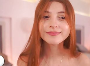 Pretty redhead 18yo Teen Germaine solo masturbation scene - homemade