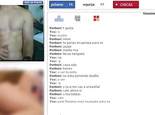 masturbación, gay, paja, webcam, español, musculada