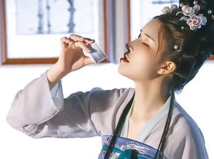 asiatique, gros-nichons, ébène, jouet, japonais, black, point-de-vue, chinoise