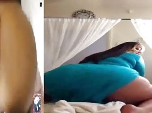 Backshot twerking on cock compilation