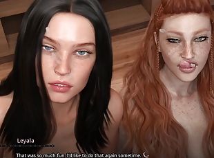 The Seven Realms -atlas Having Threesome Sex with Leyala and Tasha - Visual Novel with Animated Sex