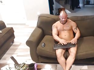 pai, masturbação, anal, brinquedo, hardcore, gay, webcam, dildo, paizinho, musculado