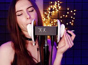 Tangerin Asmr Slow Licking 3dio
