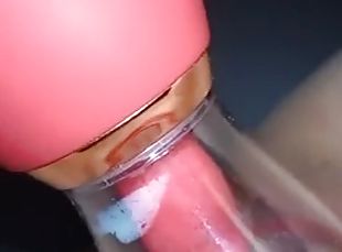 Wet horny MIILFs pussy with red toy