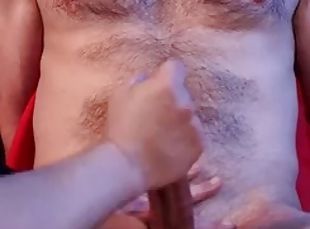 Guy 25 - Big Beefy Uncut Straight Cock Cums Multiple Times
