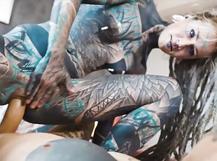 Saucy inked punk GF mind-boggling porn scene