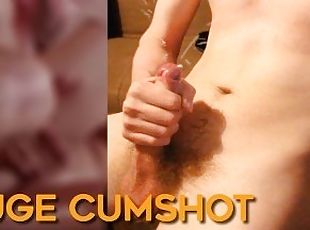 énorme, masturbation, orgasme, amateur, ejaculation-sur-le-corps, bas, solo, bite