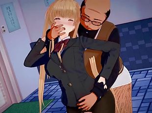 gros-nichons, ejaculation-interne, blonde, hentai, ange, 3d