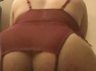 amador, anal, adolescente, brinquedo, langerie, dildo, sozinho