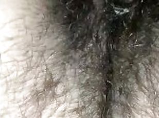 cul, clito, poilue, masturbation, chatte-pussy, amateur, bout-a-bout, solo