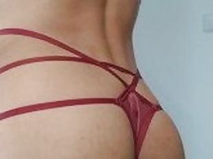 gros-nichons, amateur, énorme-bite, culotte, lingerie, solo, bite, petits-seins