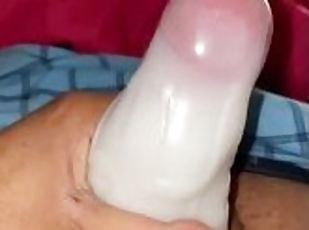 penis-besar, mainan, homo, seorang-diri, penis