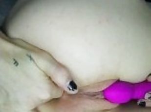 masturbation, amateur, jouet, française, petite, solo, goth, petits-seins