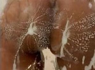 Juicy wet ass in the shower