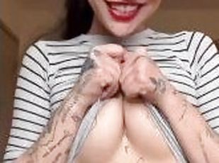 Tattooed Petite Girl Gets 2 HOT 4 TIKTOK