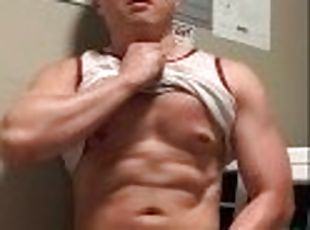 asiatique, masturbation, public, amateur, gay, secousses, solo, musclé, réalité