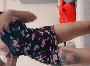 arsch, masturbieren, dilettant, anal-sex, junge, latina, hintern, allein, tattoo