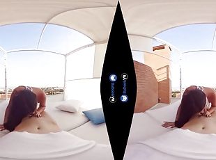 Badoink vr fuck tattooed raquel adan on a rooftop vr porn