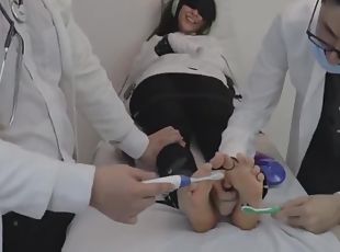 bdsm, trio, pieds, mexicain, fétiche, bondage, brunette