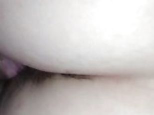 doggy, muschi, ehefrau, dilettant, babe, erotisch-mutti, schwer, creampie, gesichtspunkt, nahaufnahme