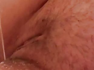 baignade, poilue, masturbation, chatte-pussy, amateur, belle-femme-ronde, douche, solo