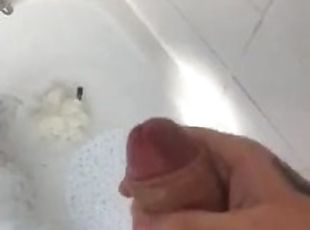 bad, masturbation, amatör, gigantisk-kuk, tonåring, avrunkning, pov, brittisk, dusch, ensam