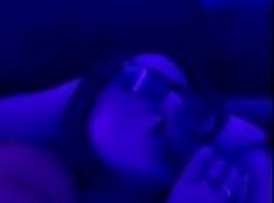 A bit of black light dick sucking?