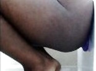 masturbación, amateur, anal, negra-ebony, adolescente, juguete, negra, a-solas, jugoso, cañero