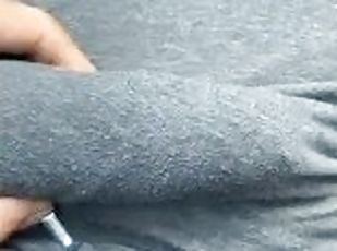 BBC Throbbing in Gray Sweatpants