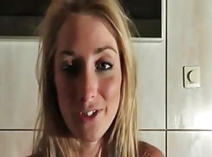 chatte-pussy, amateur, jouet, allemand, blonde, webcam, solo