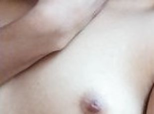 orgasmo, amateur, latino, natural, pequeñita, a-solas, tetitas