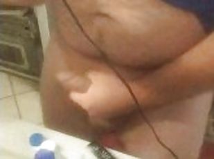 baignade, masturbation, amateur, gay, branlette, secousses, solo, réalité, ours