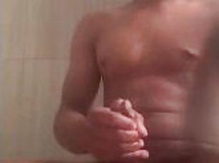 amateur, ébène, énorme-bite, black, solo, musclé, bite