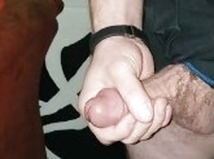 cumshot, homofil, handjob, mann, cum, alene