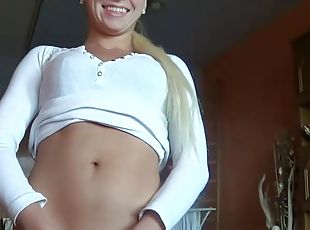 amateur, mamada, chorro-de-corrida, hardcore, casero, pareja, primera-persona, rubia, checa