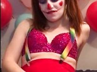 Sexy Clown Masturbates Cock