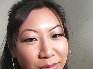 Horny Asian Tia Ling Gives Black Dude Amazing Blowjob