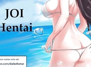 masturbieren, anal-sex, blasen, beule-schuss, wichsen, anime, hentai, allein, bikini, spanisch