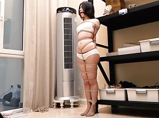 asiatique, collants, japonais, bdsm, bas, fétiche, bondage, brunette