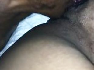 chatte-pussy, amateur, ébène, ejaculation-interne