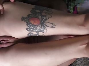 Skinny inked teen amazing xxx clip