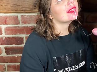 Youtuber Gets Her Face Fucked With Throbbing Cumshot